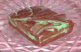 Chocolate Creme de Menthe Fudge