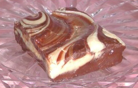 Chocolate Vanilla Swirl Fudge